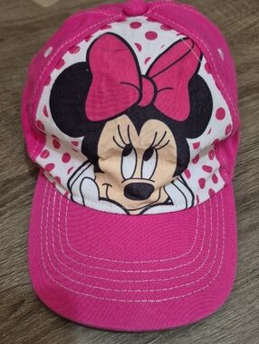 Disney Bright Pink Toddler Hat with Logo